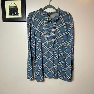 Polo by Ralph Lauren Blue Checkered Sleeve